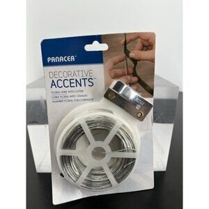 Panacea Floral Wire With Cutter 26 Gauge-silver (H-1)